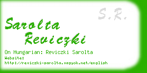 sarolta reviczki business card